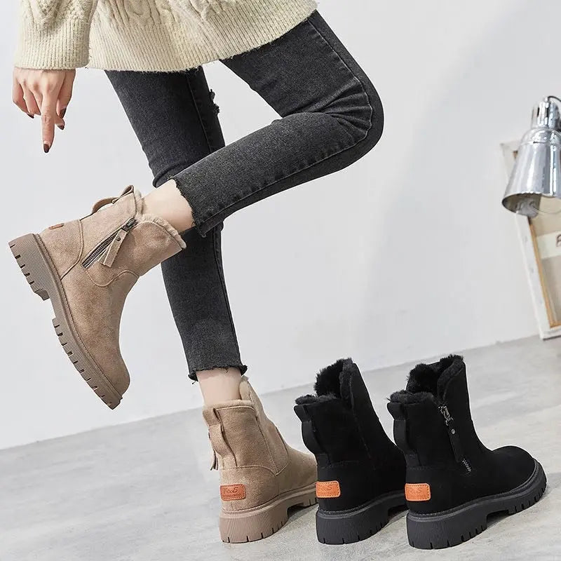 Jayleen velvet plush winter boots – women