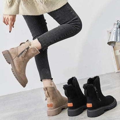 Jayleen velvet plush winter boots – women