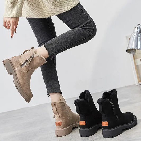 Jayleen velvet plush winter boots – women