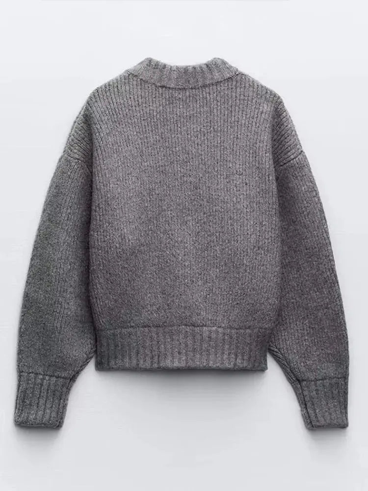 Mia zip knit cardigan – women