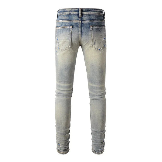 The Somerset Distressed Biker Jeans