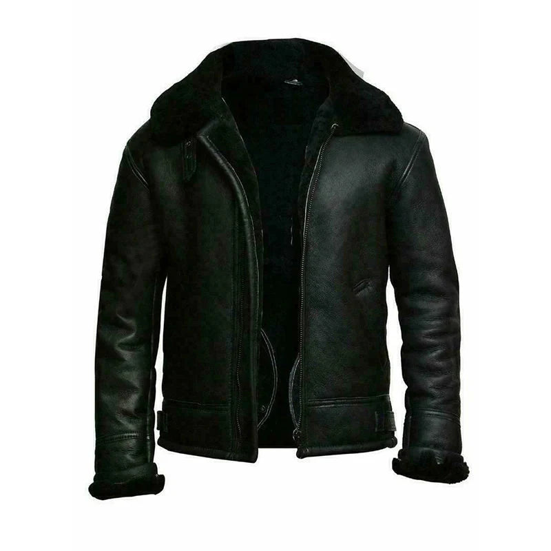 The Strider Faux Leather Fur Jacket