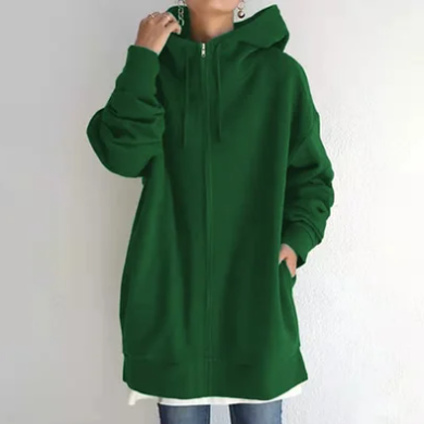 Women's hoodie with zip for autumn/winter