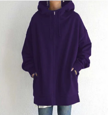 Women's hoodie with zip for autumn/winter