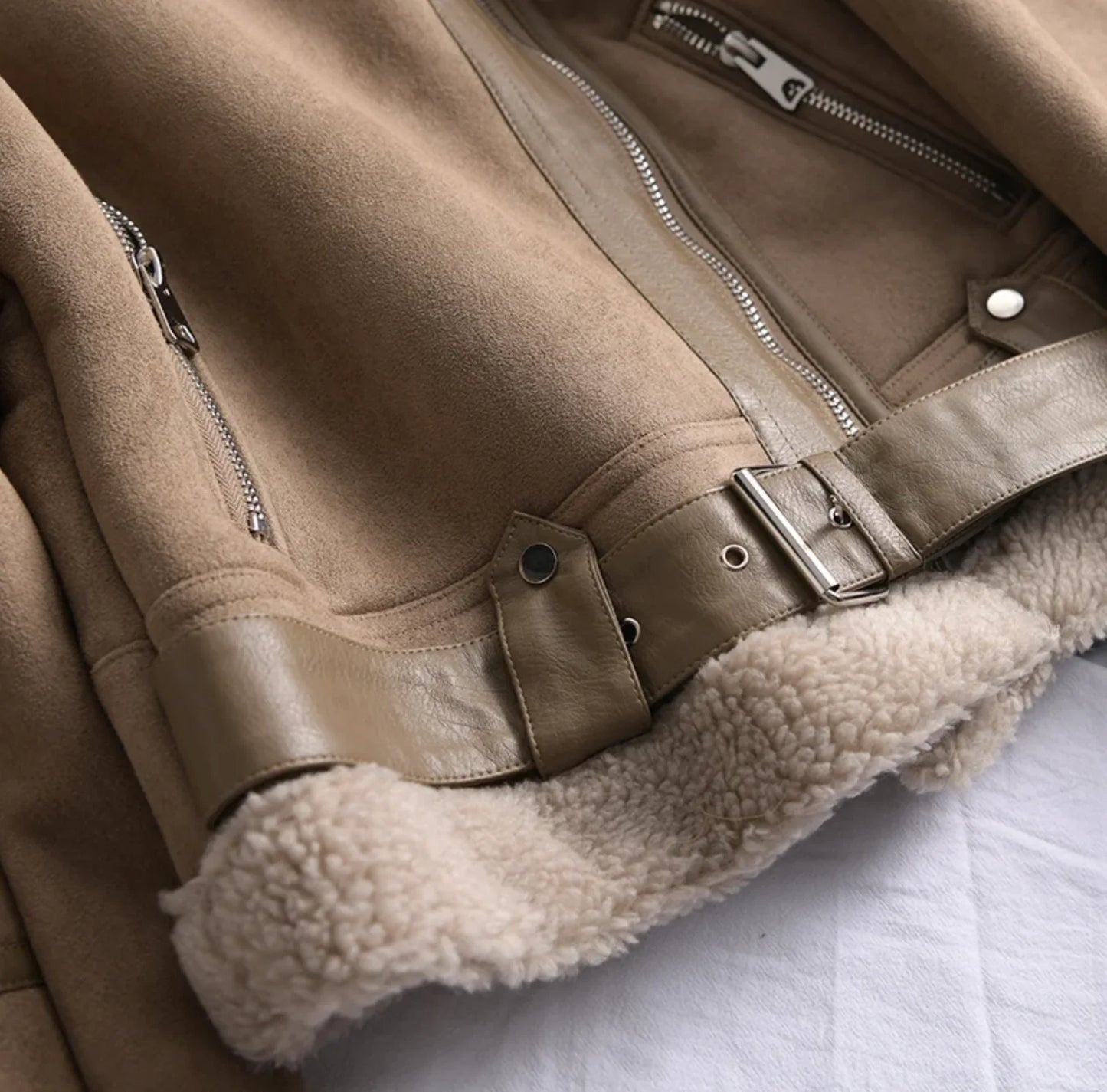 Heili | sherpa fleece bomber jacket