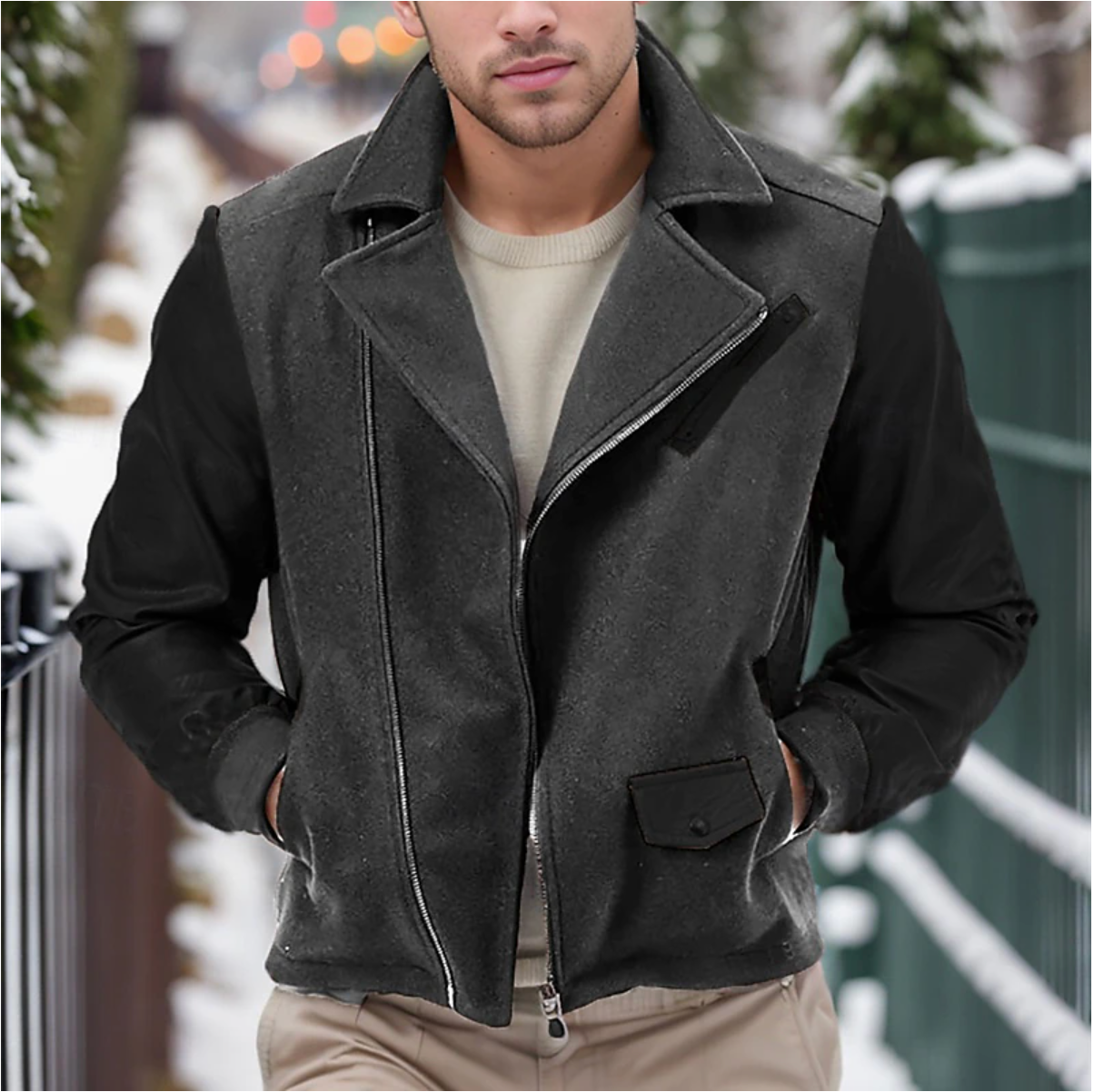 Jack |  Leather Men's Winter Coat