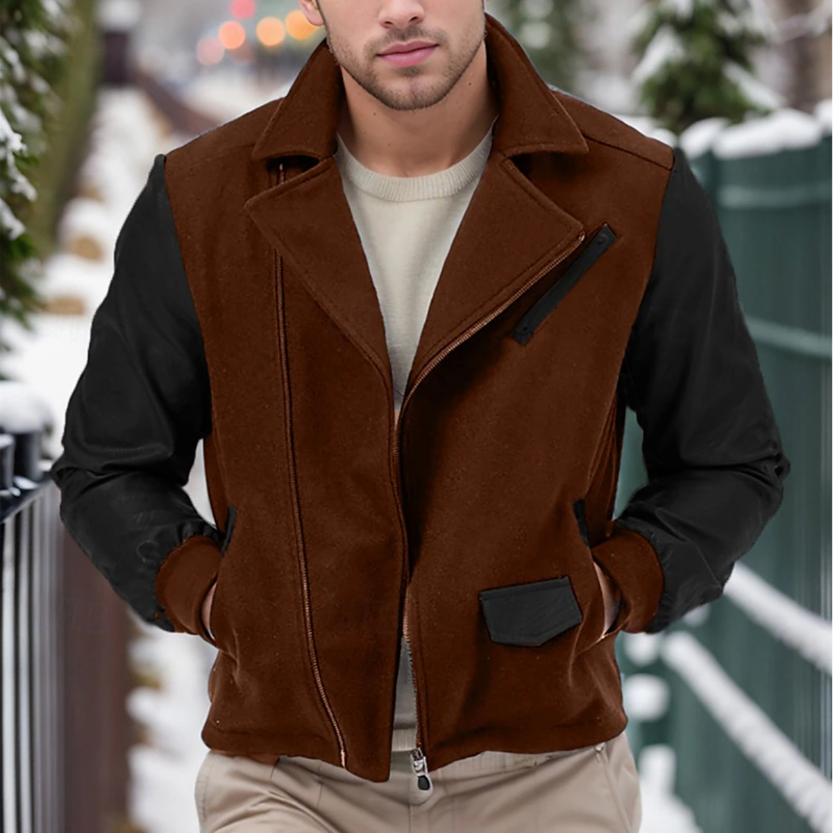 Jack |  Leather Men's Winter Coat