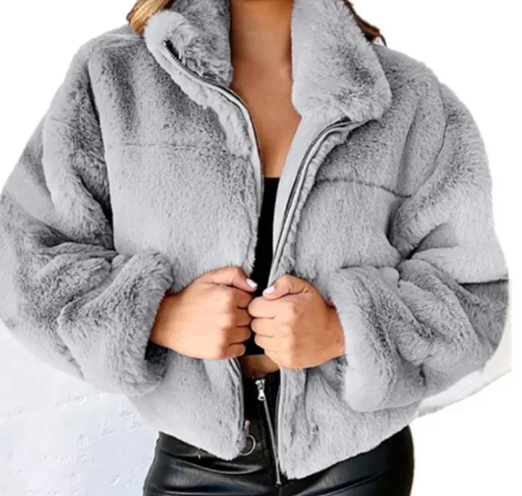 Stylish winter fashion teddy jacket for women - Jana