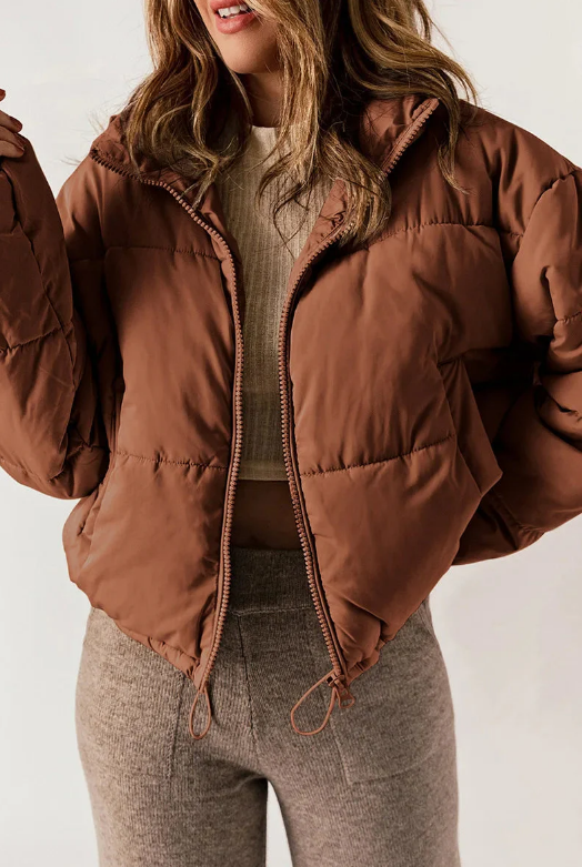 Lia - modern puffer jacket made from high-quality material