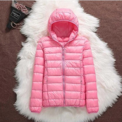 Winter fashion | women's hooded down jacket