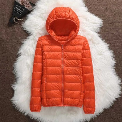 Winter fashion | women's hooded down jacket