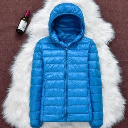 Winter fashion | women's hooded down jacket