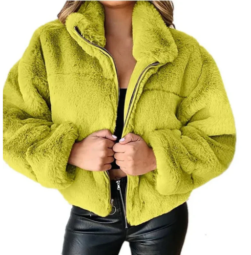 Stylish winter fashion teddy jacket for women - Jana