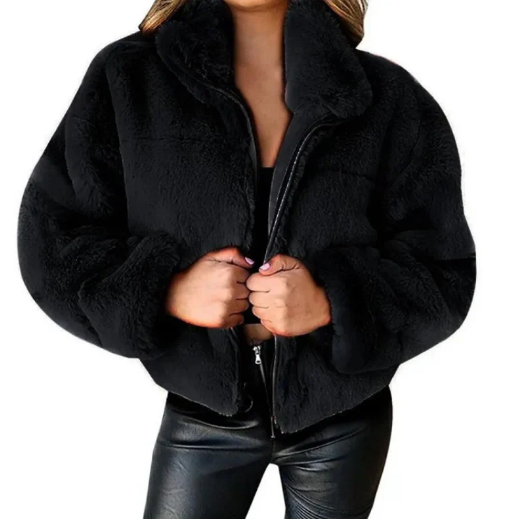 Stylish winter fashion teddy jacket for women - Jana