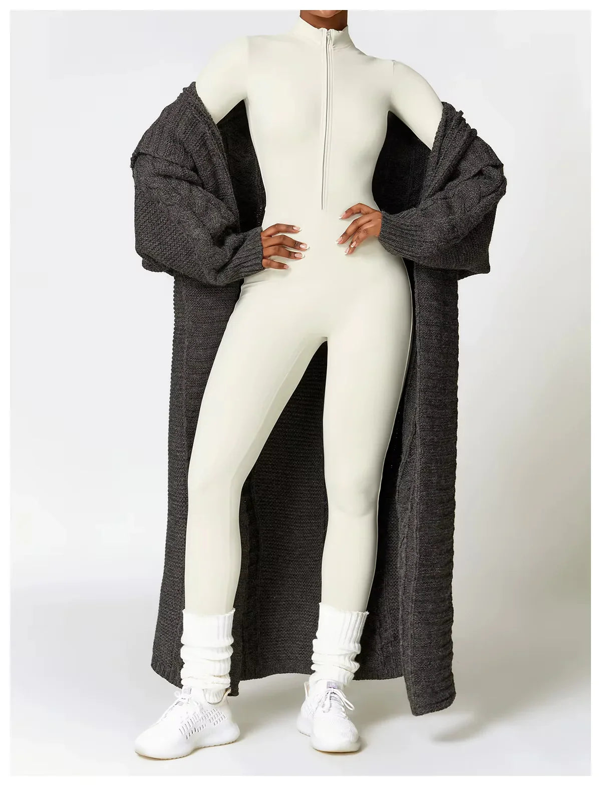 Thermal winter overall with fleece lining