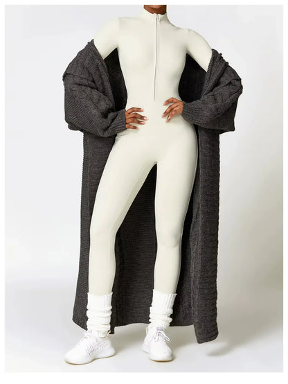 Thermal winter overall with fleece lining