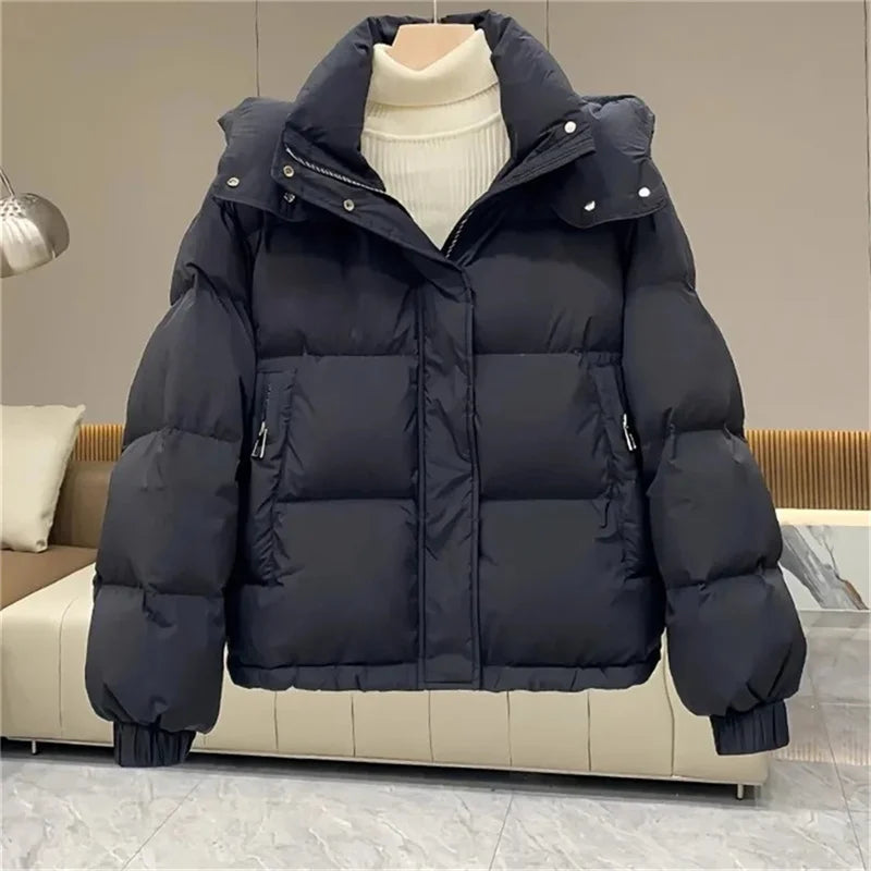 Lena casual cotton puffer jacket – women