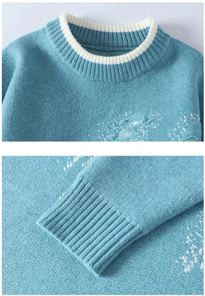 Raphael modern distressed look sweater – men