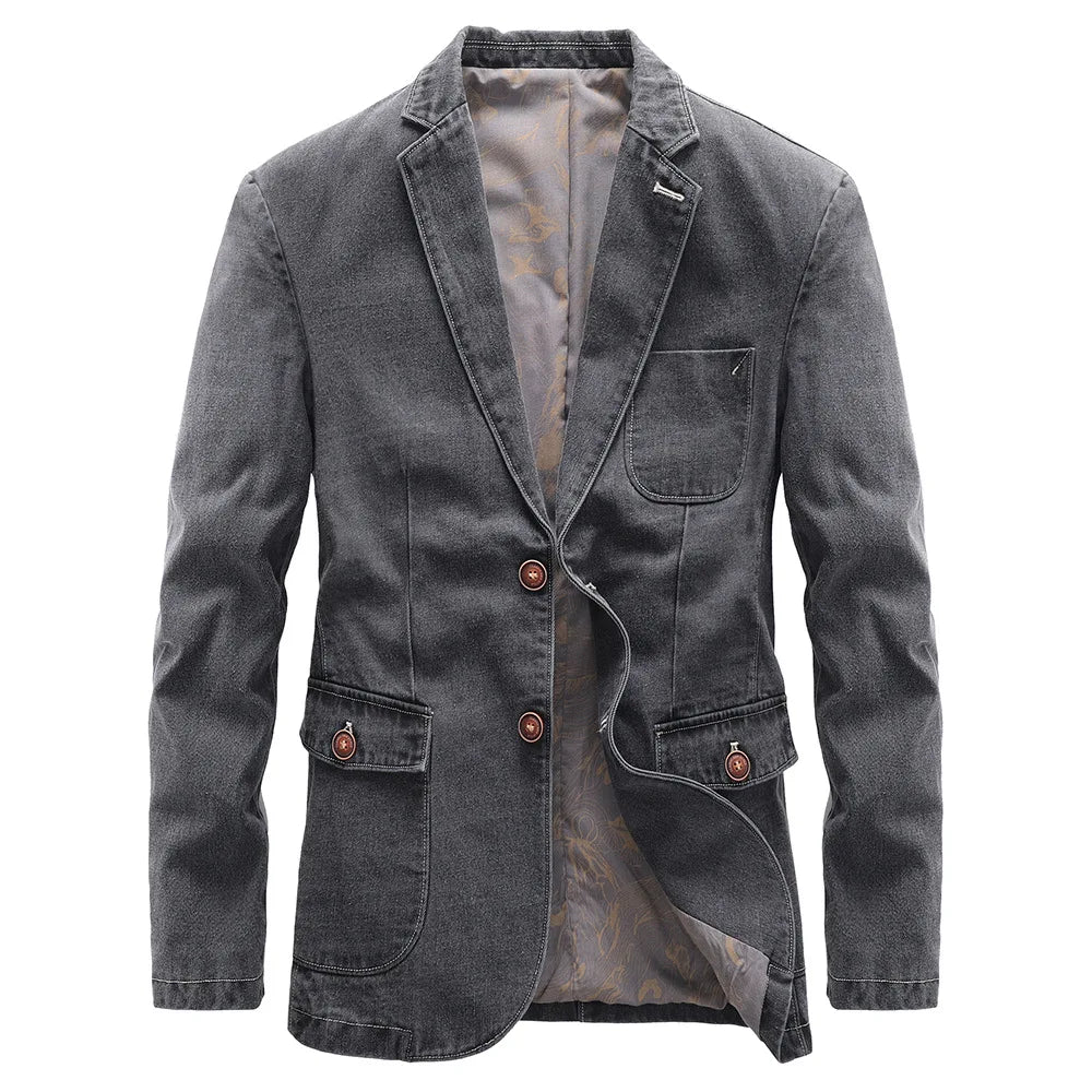 Diego casual denim blazer – men