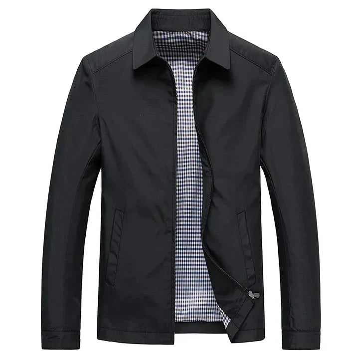 Casual transitional jacket for men with long sleeves – light protection