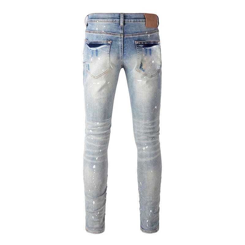 The Magnus Distressed Biker Jeans