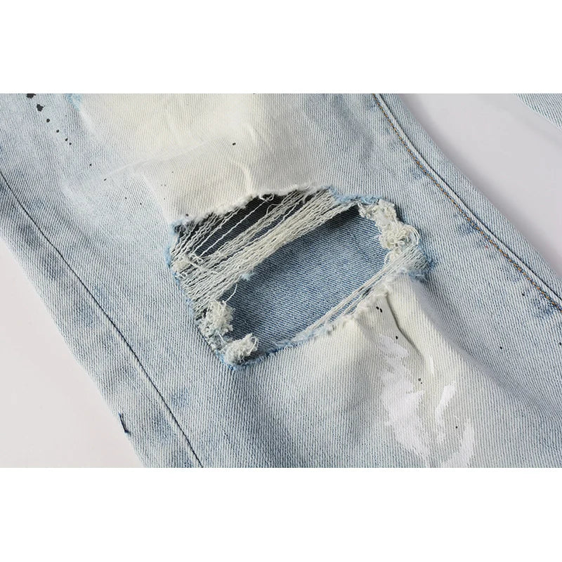 The Highlander Distressed Biker Jeans