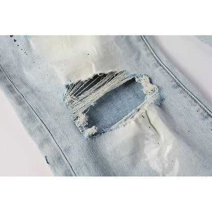 The Highlander Distressed Biker Jeans