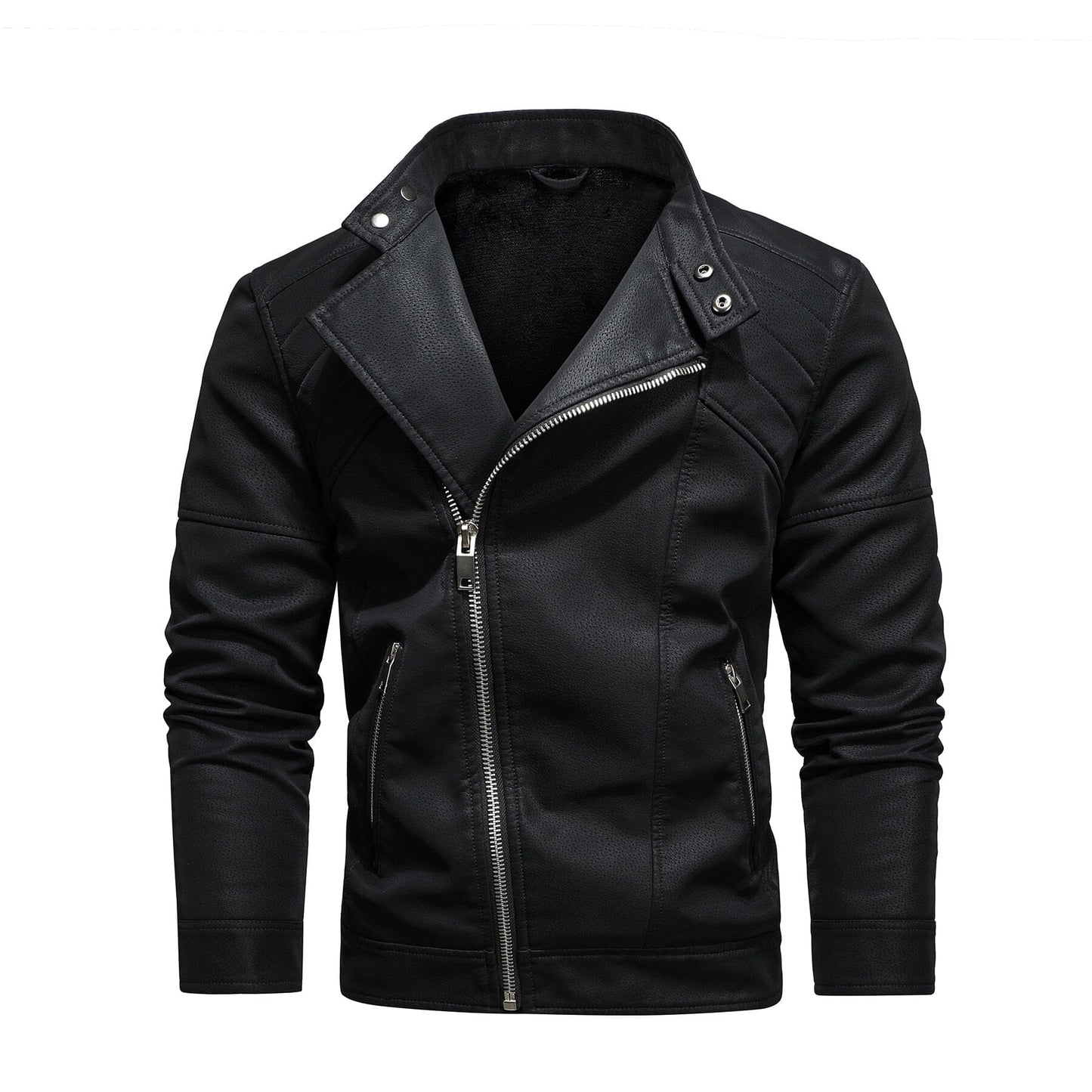 The Duncan Faux-Leather Biker Jacket - Multiple Colors