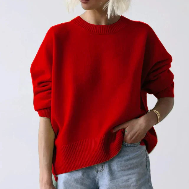 Women's cashmere sweater, simple and elegant