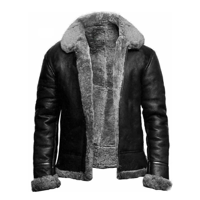 The Strider Faux Leather Fur Jacket