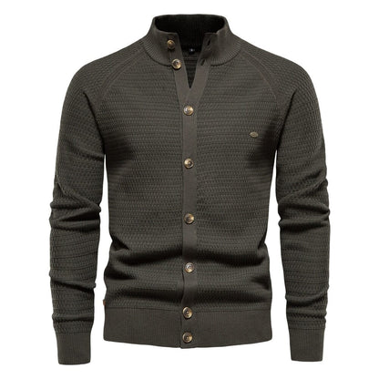 The Reuben Slim Fit Knitted Pullover Cardigan - Multiple Colors