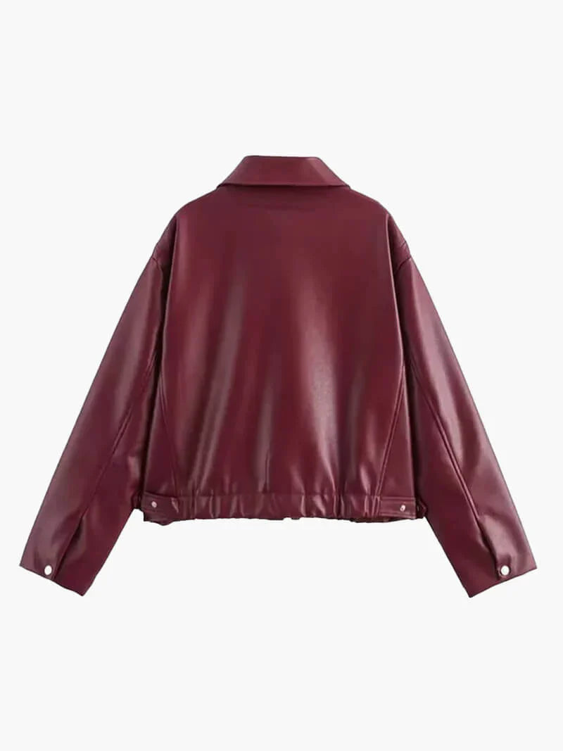 Mirabelle fashion faux-leather jacket – women