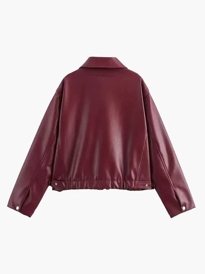 Mirabelle fashion faux-leather jacket – women