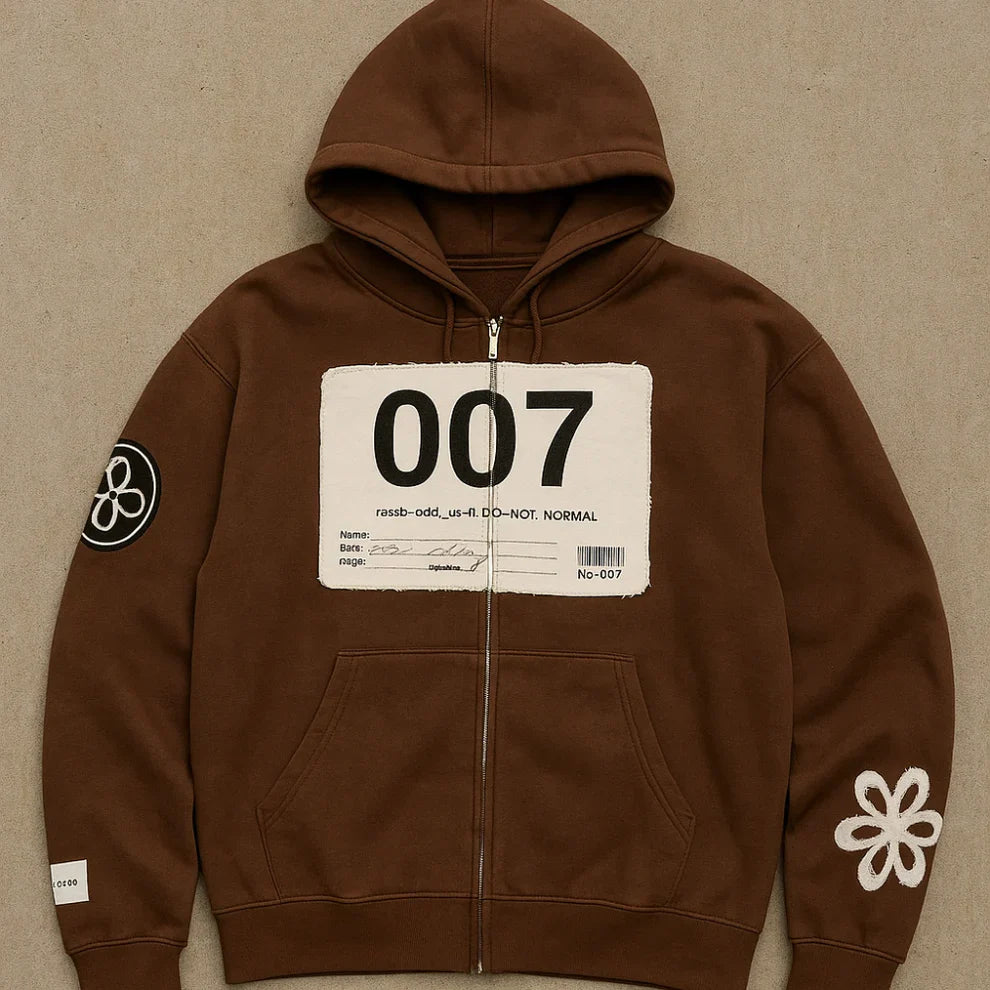 Men’s printed zip-up hooded jacket – men