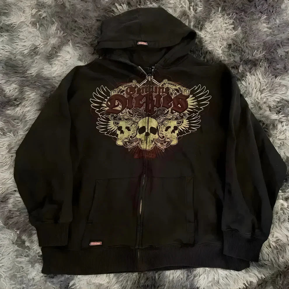 Men’s printed zip-up hooded jacket – men