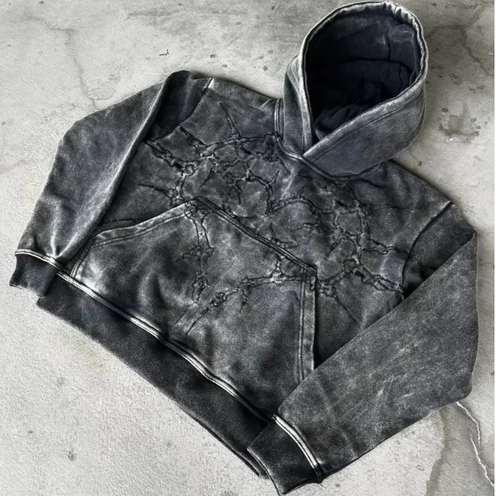 Men’s printed zip-up hooded jacket – men