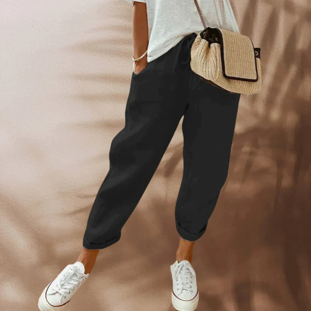 Casual and stylish linen trousers - Tracey