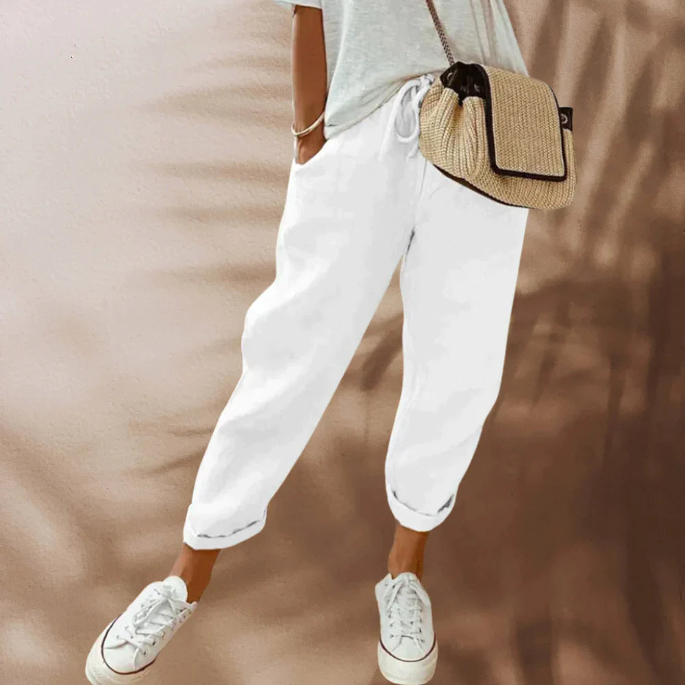 Casual and stylish linen trousers - Tracey