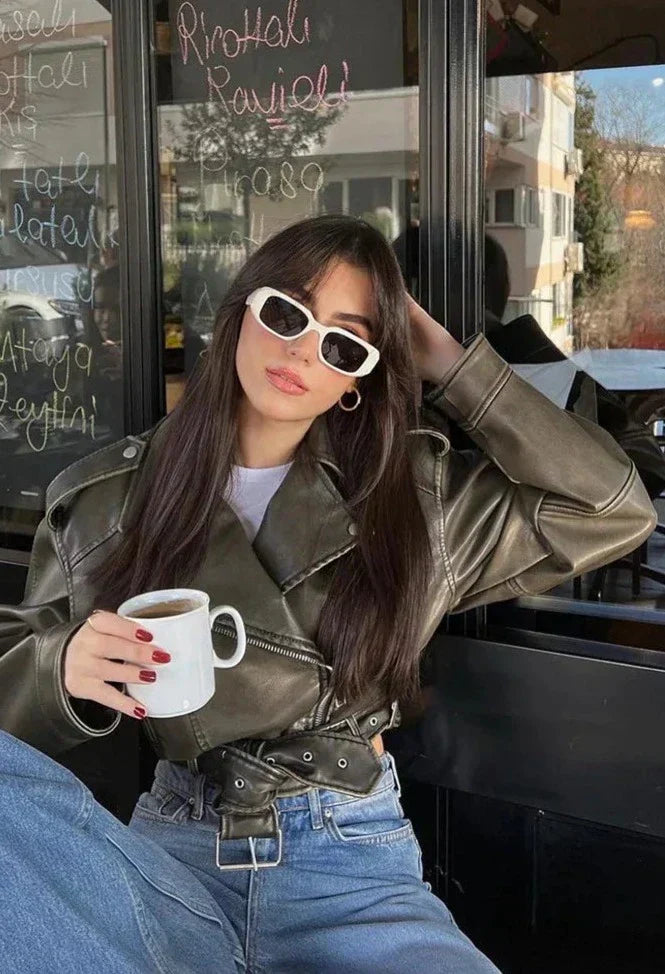 Lola - modern short biker jacket