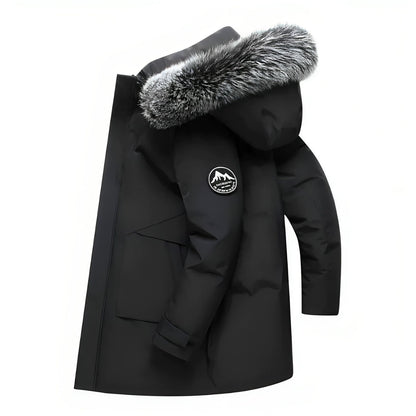 Gabriel | Winter Jacket with Hood and Faux Fur Collar