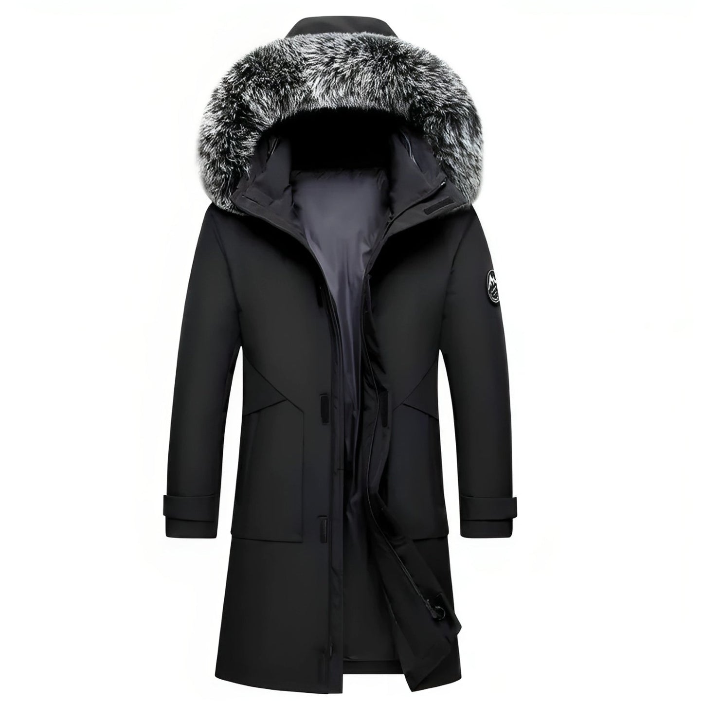 Gabriel | Winter Jacket with Hood and Faux Fur Collar