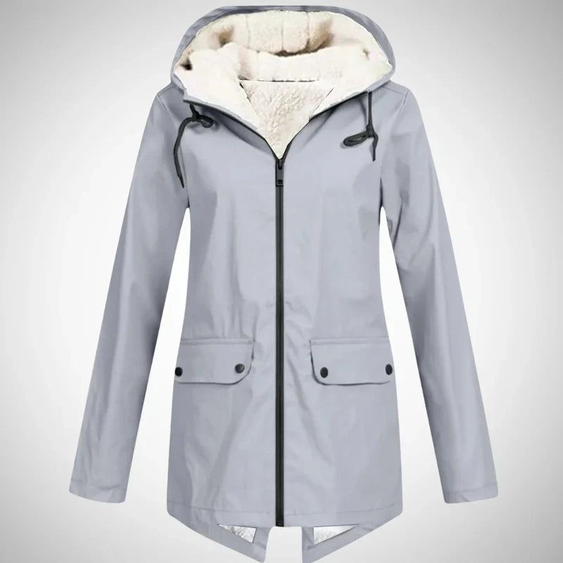 Lucy fleece-lined raincoat for women
