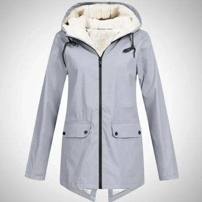 Lucy fleece-lined raincoat for women