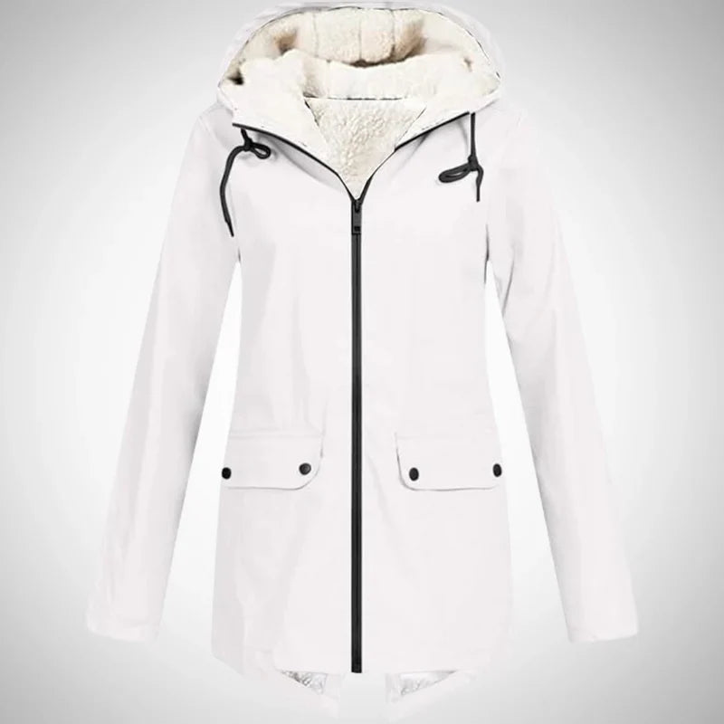 Lucy fleece-lined raincoat for women