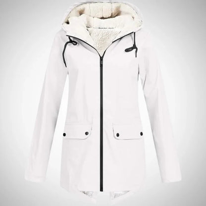 Lucy fleece-lined raincoat for women