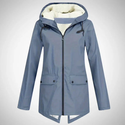 Lucy fleece-lined raincoat for women