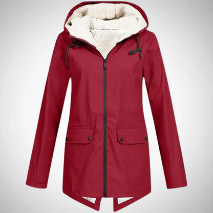 Lucy fleece-lined raincoat for women