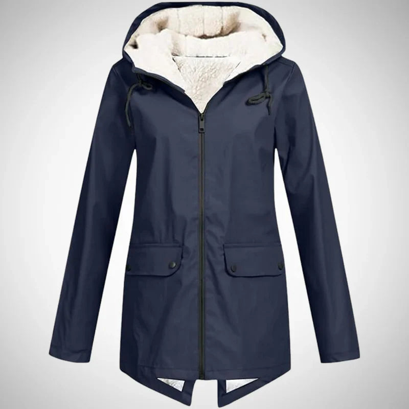 Lucy fleece-lined raincoat for women