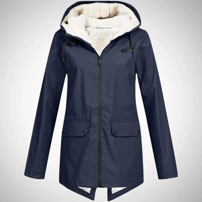 Lucy fleece-lined raincoat for women
