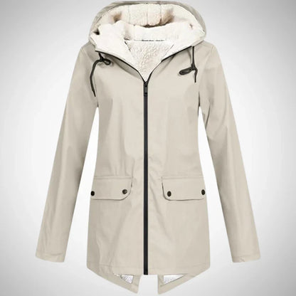 Lucy fleece-lined raincoat for women